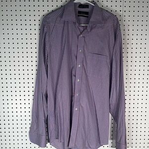 Saks Fifth avenue black button down shirt